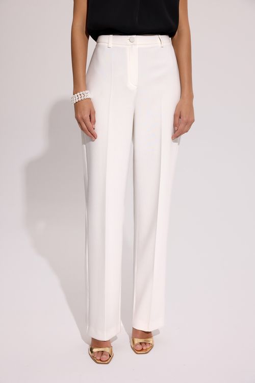 Eleganckie spodnie damskie ecru – kolekcja Exclusive