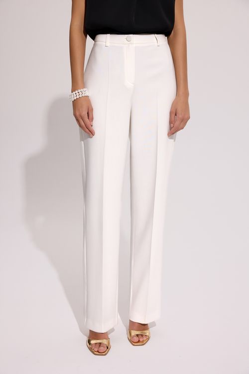 Eleganckie spodnie damskie ecru – kolekcja Exclusive