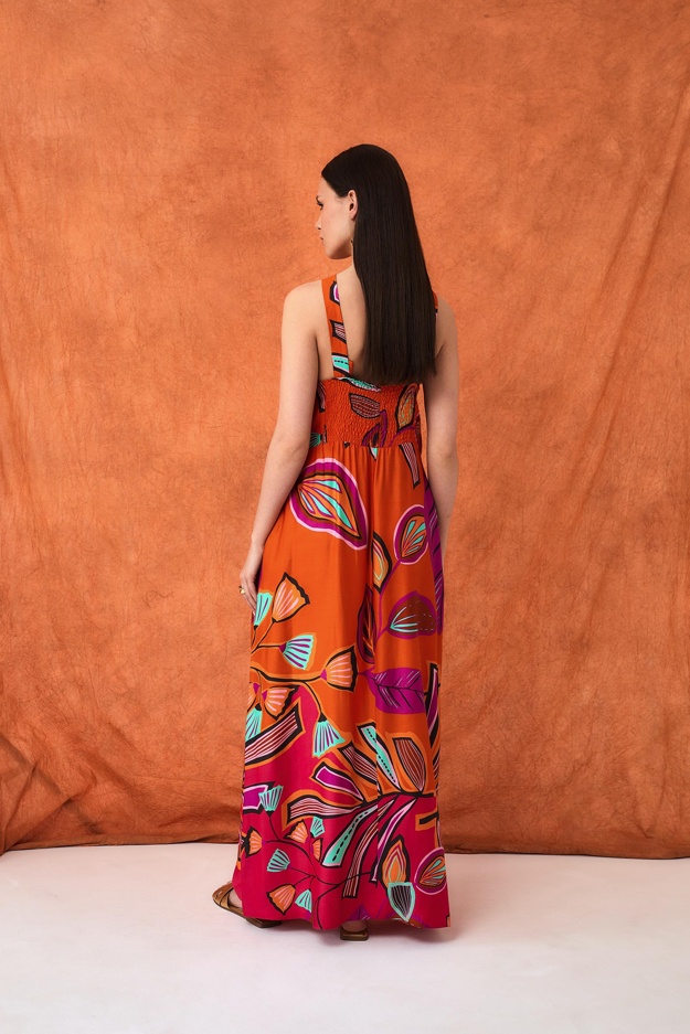 Kolorowa sukienka we wzory Makalu