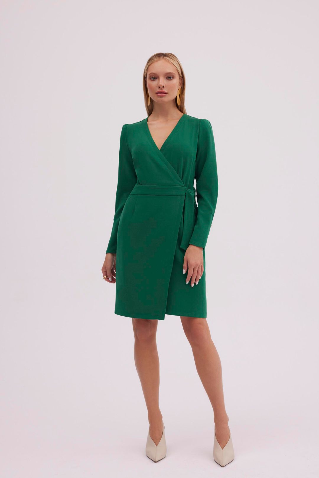 Elegancka zielona sukienka Makalu