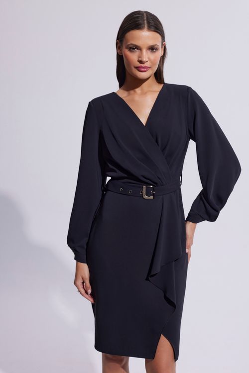 Elegancka sukienka z paskiem Makalu