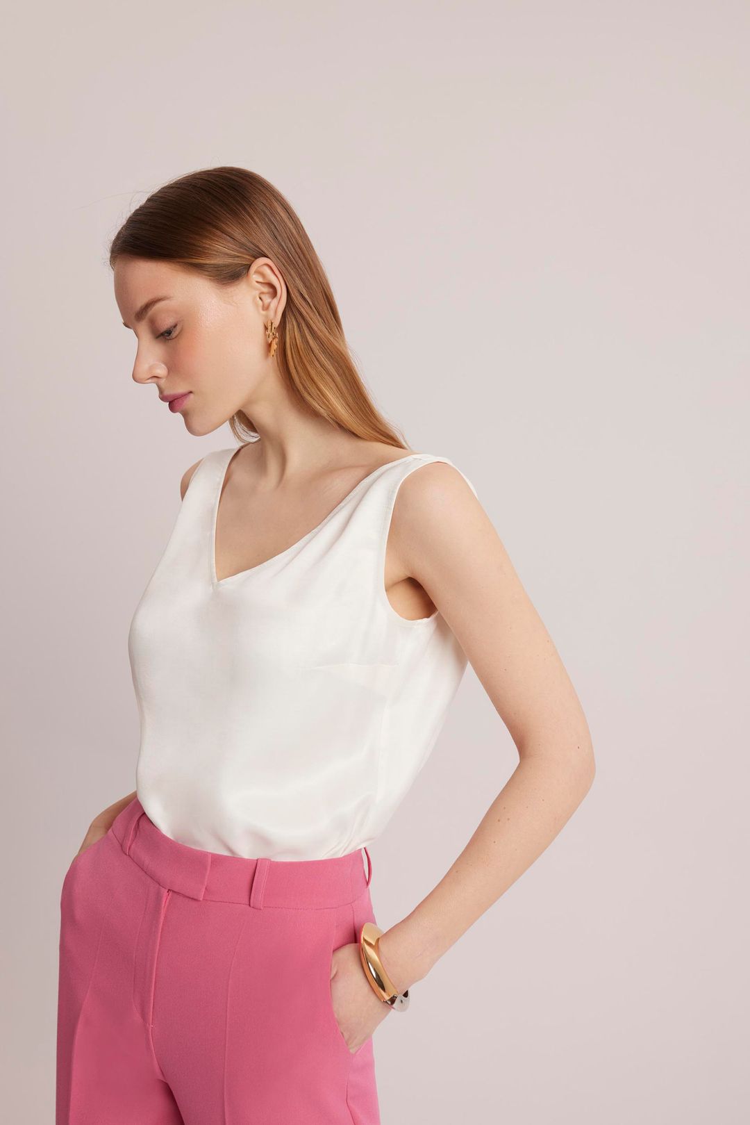 Elegancki top z koronką Makalu