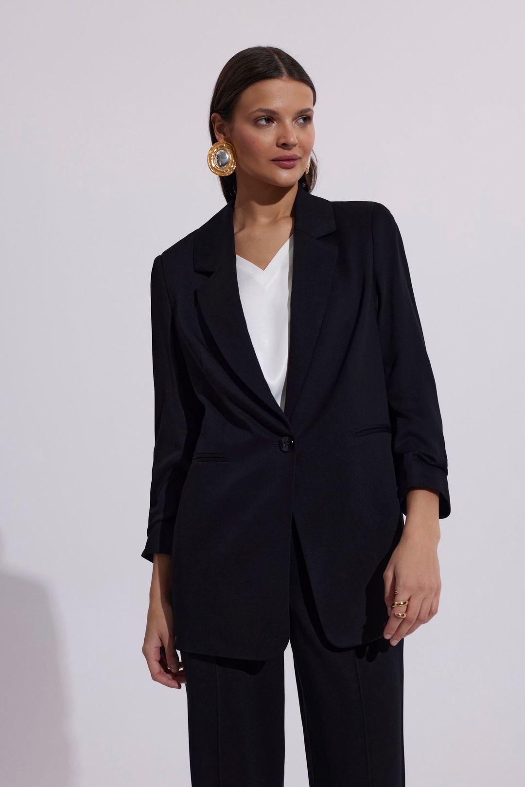 Elegancki czarny żakiet Makalu