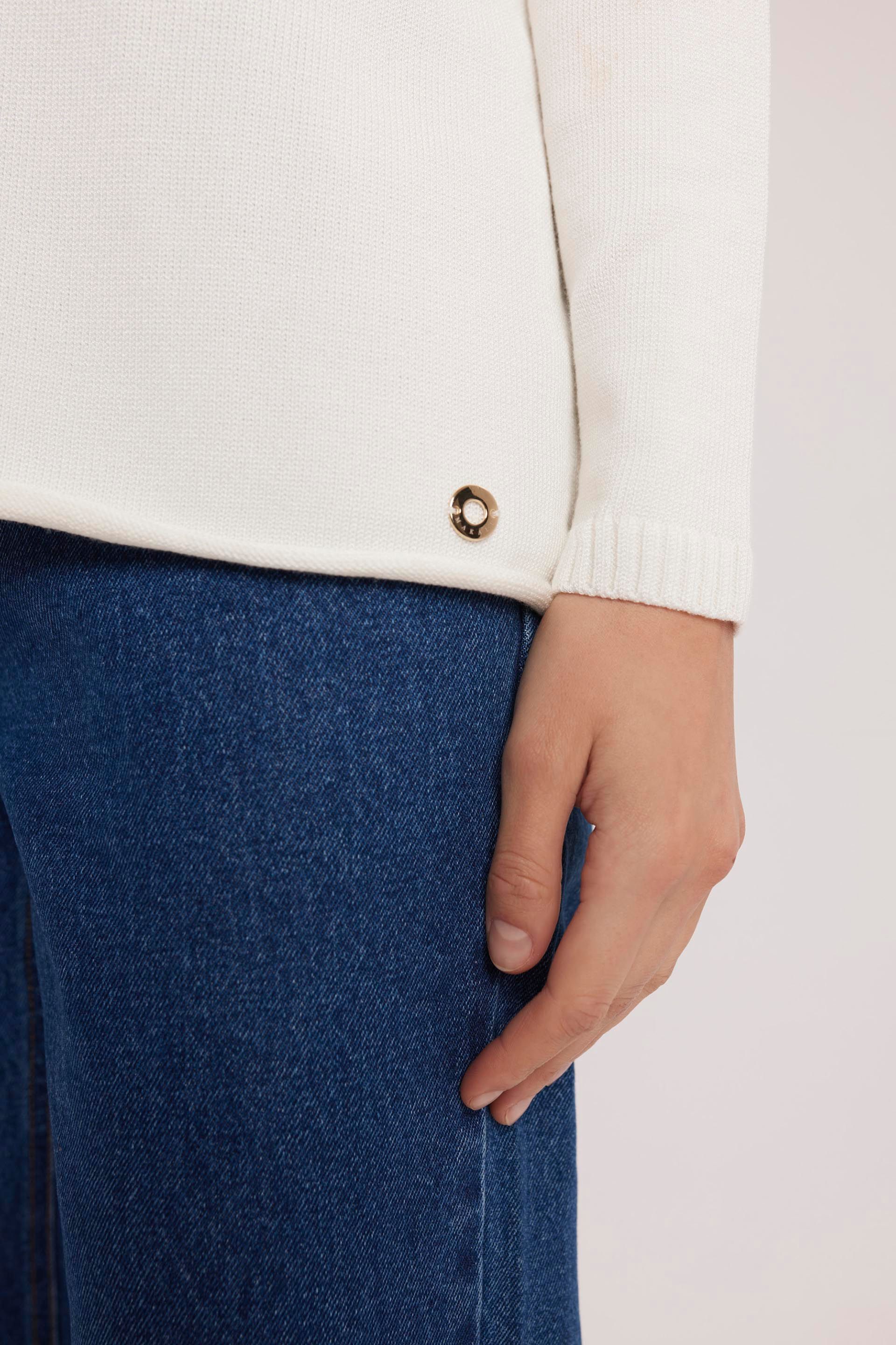 Dzianinowy sweter w kolorze ecru Makalu