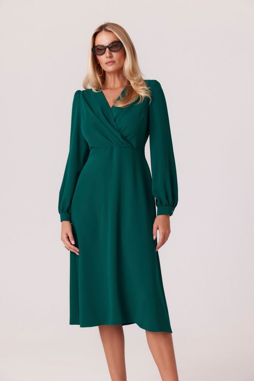 Elegancka zielona sukienka