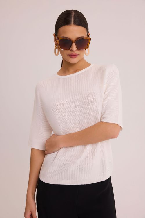 Top sweterkowy z modalu