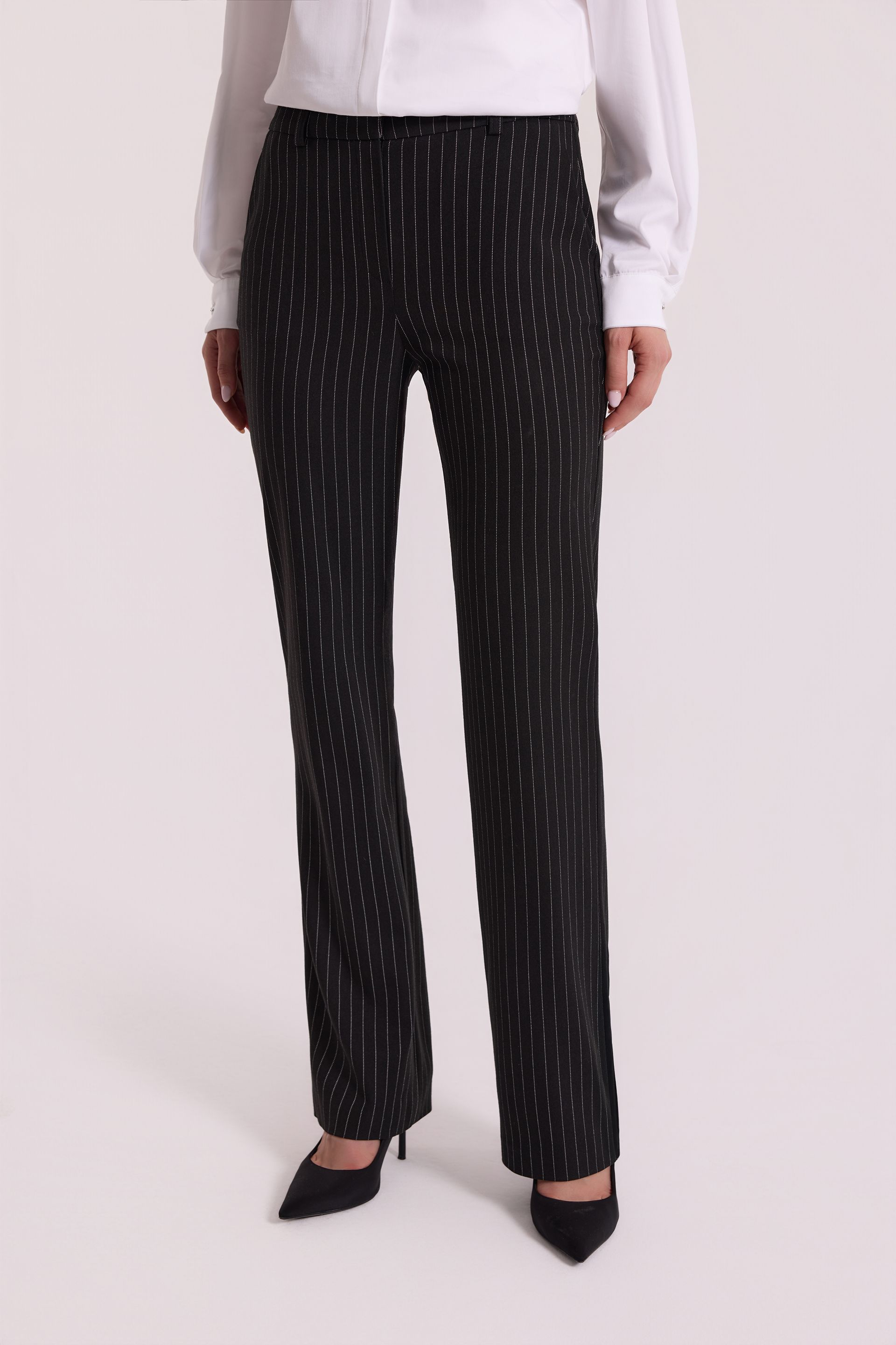 Eleganckie spodnie w prążek