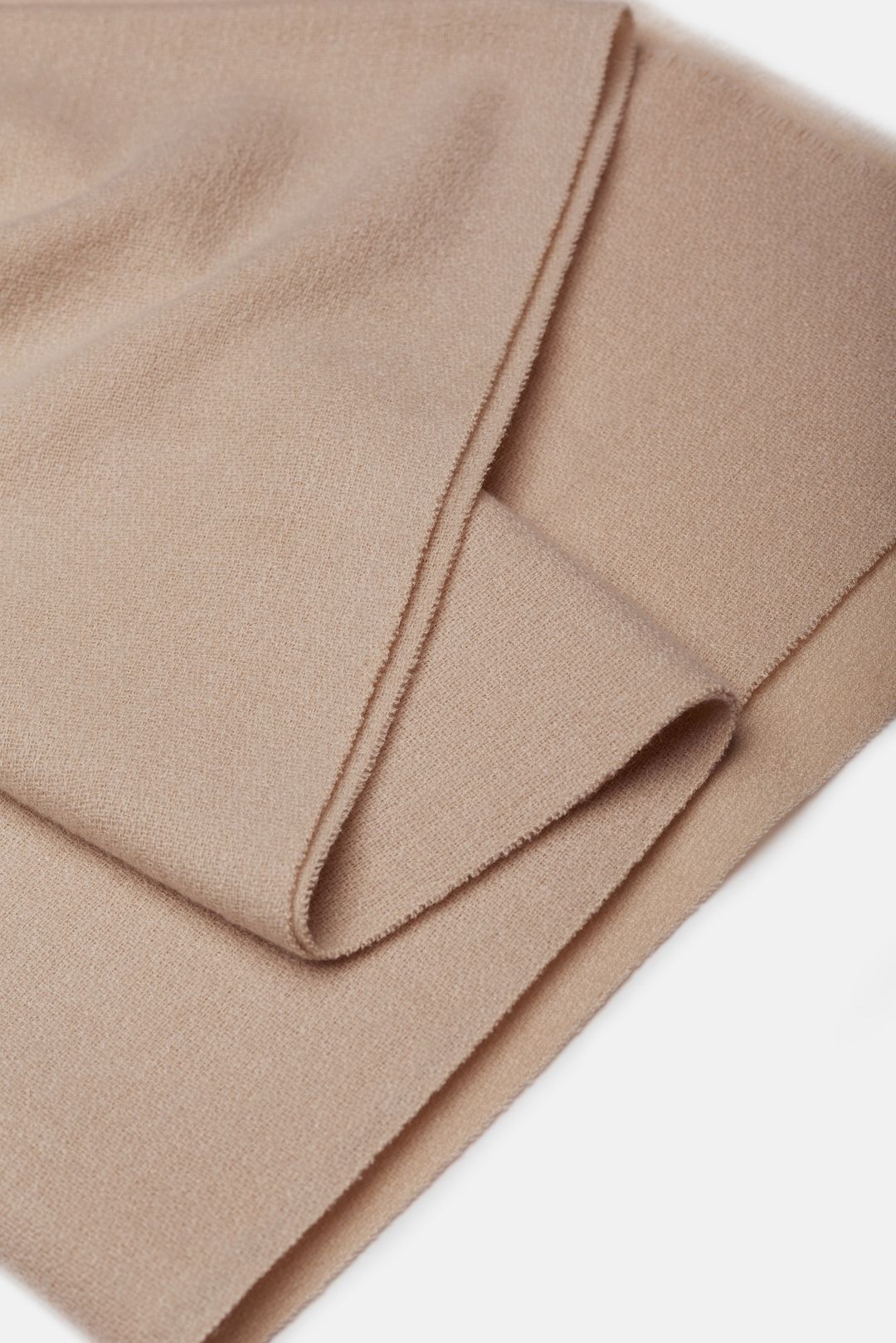 Beżowy szal damski kaszmir wełna | Makalu
