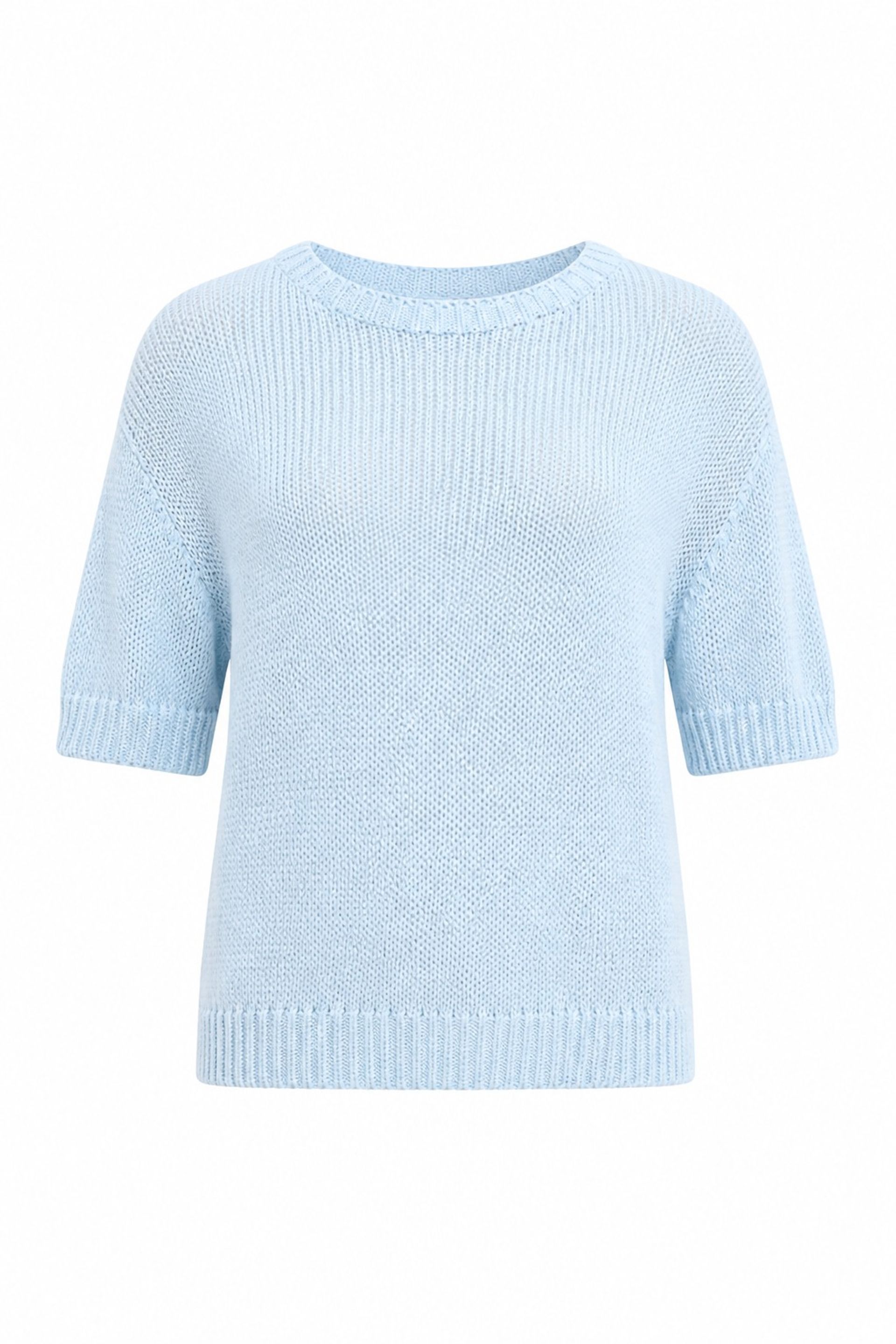 Jasnoniebieski sweter z bawełny