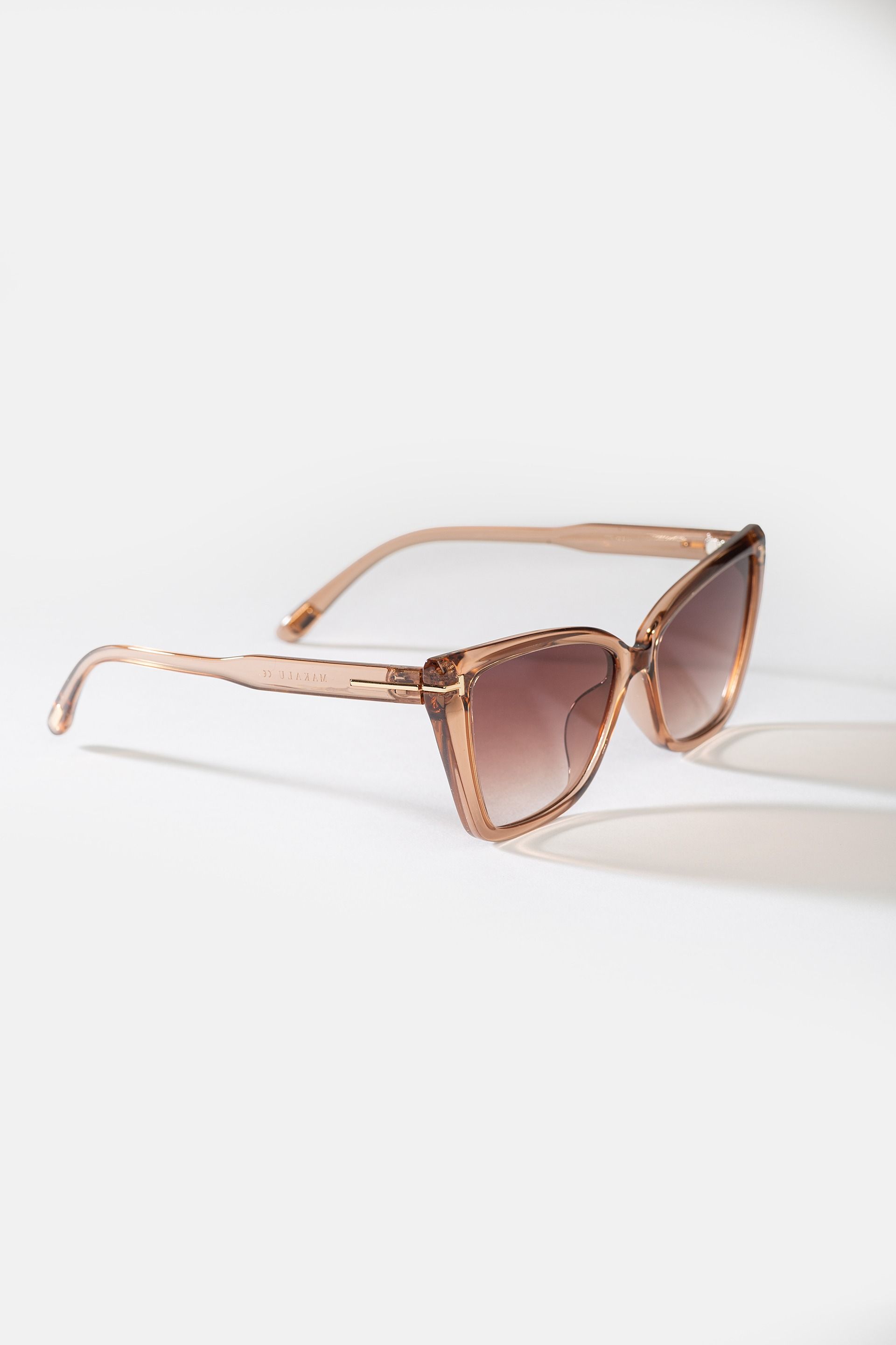Okulary przeciwsłoneczne karmelowe UV400 | Damskie