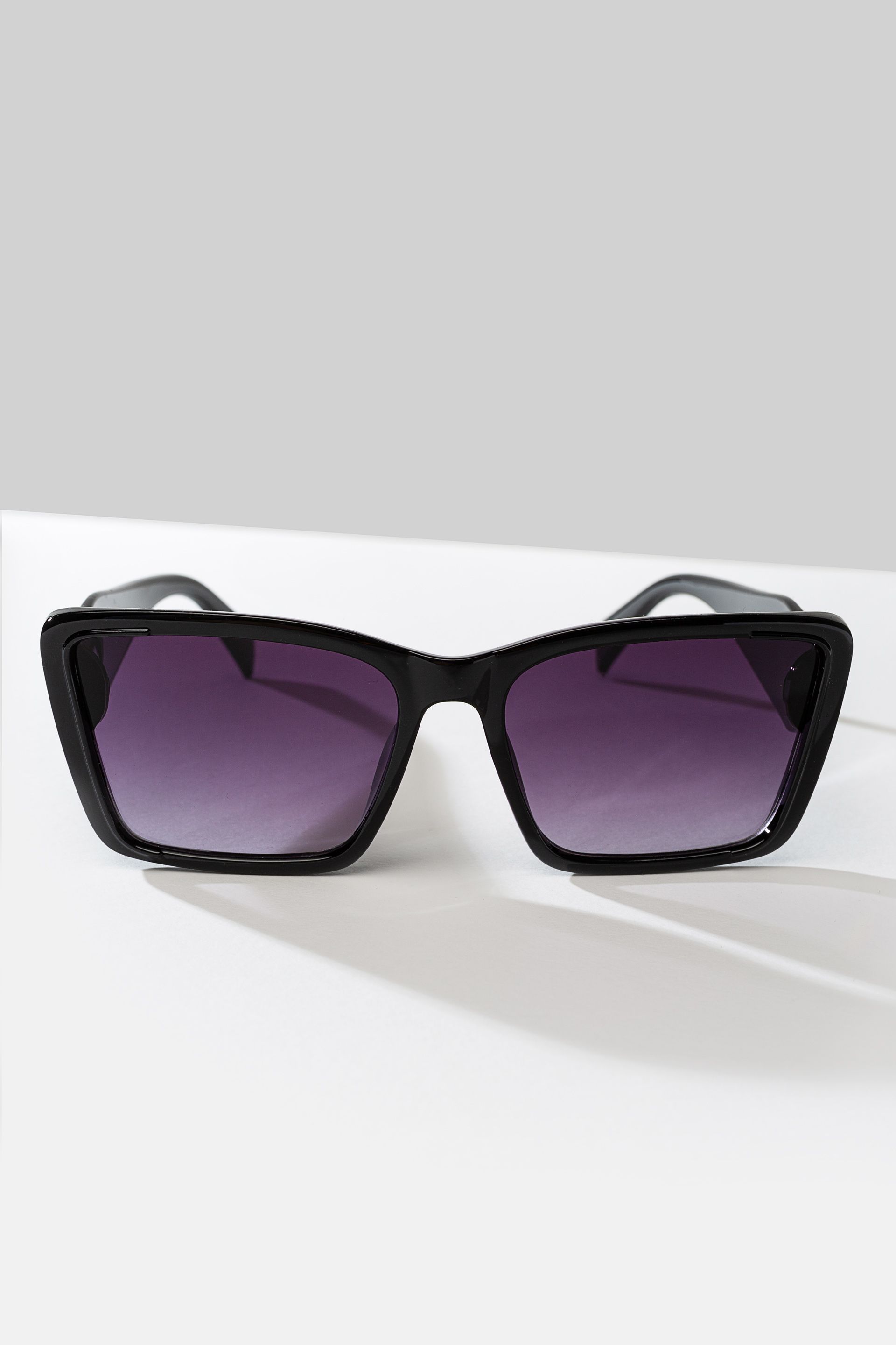 Czarne trapezowe okulary przeciwsłoneczne Makalu