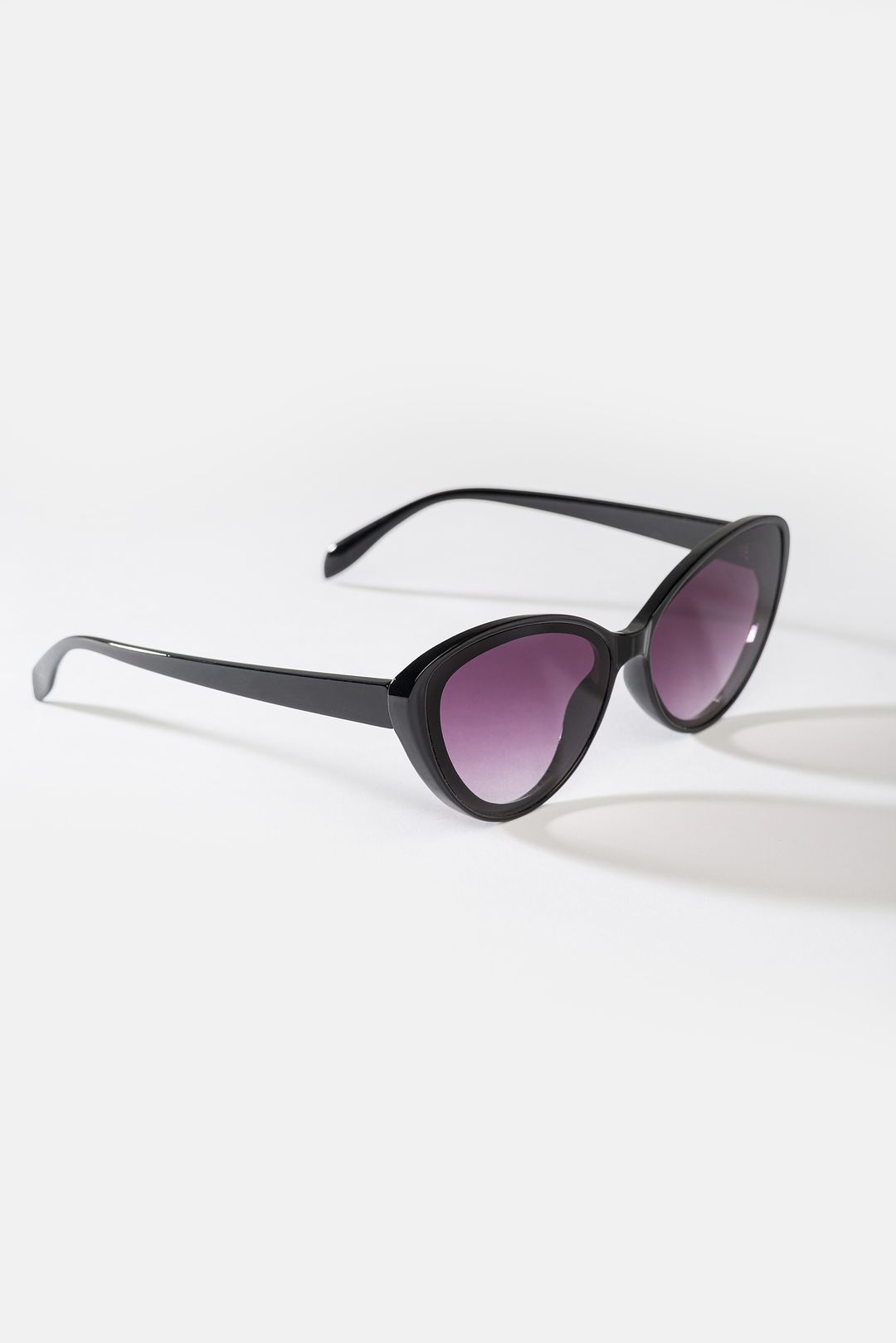 Czarne okulary przeciwsłoneczne damskie kocie UV400