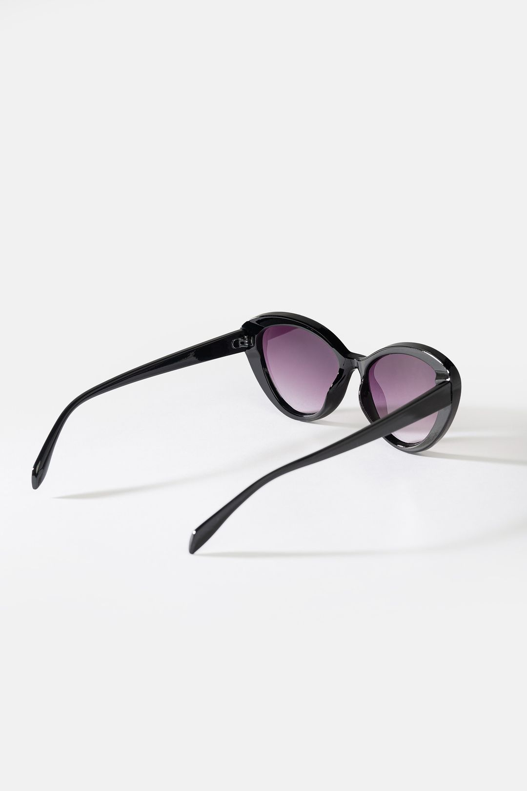 Czarne okulary przeciwsłoneczne damskie kocie UV400