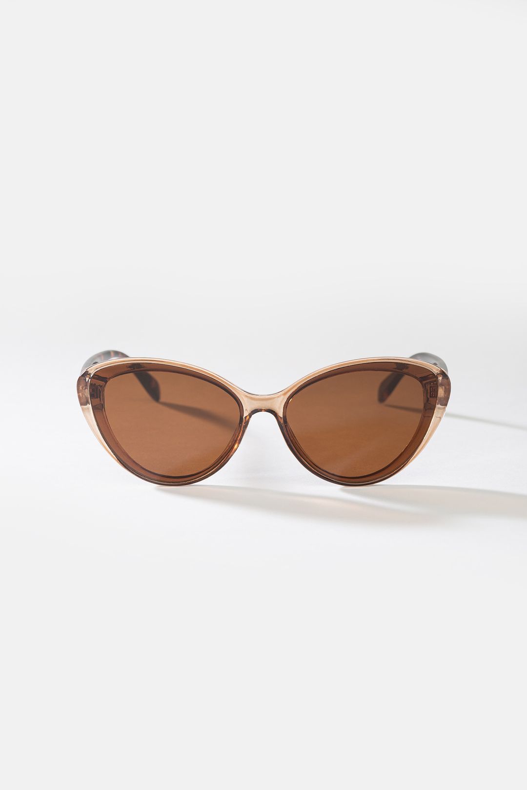 Brązowe okulary przeciwsłoneczne damskie UV400 owalne