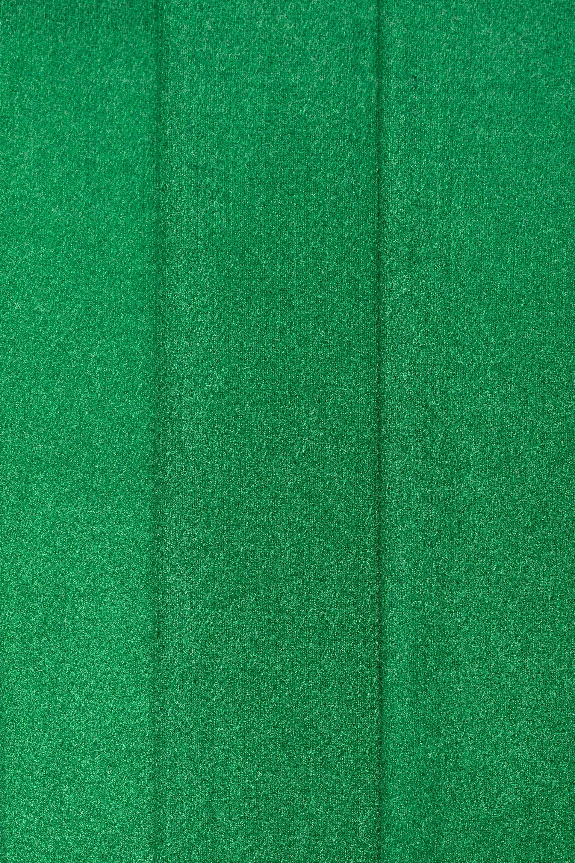 Zielony szal z wełny i kaszmiru