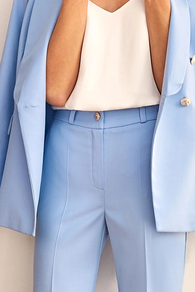Błękitne eleganckie spodnie Makalu