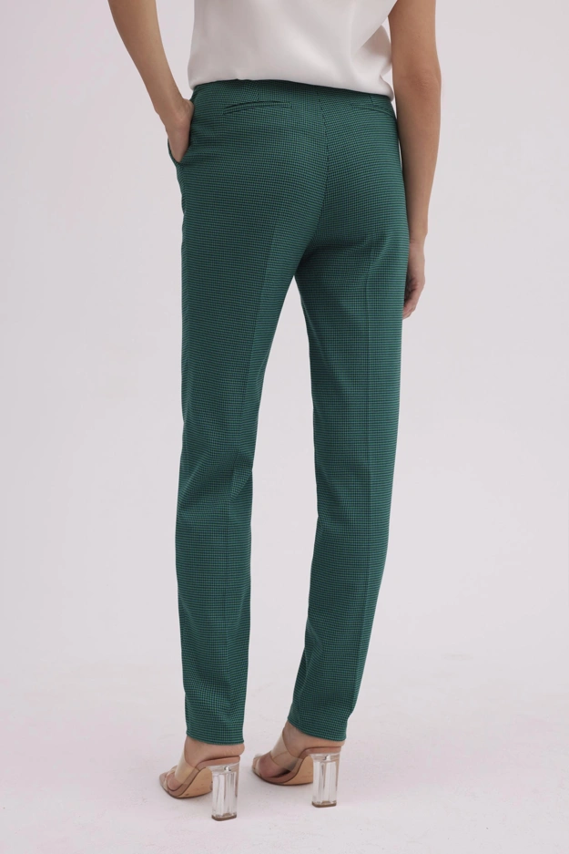Zielone spodnie w kratkę Makalu