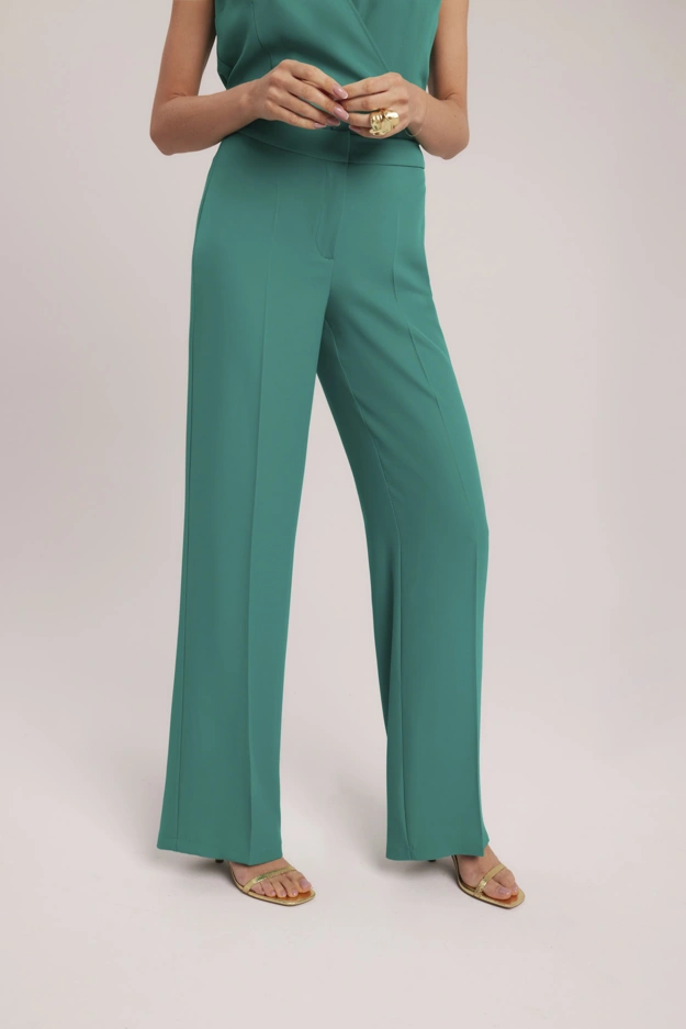 Szerokie spodnie w zielonym kolorze Makalu