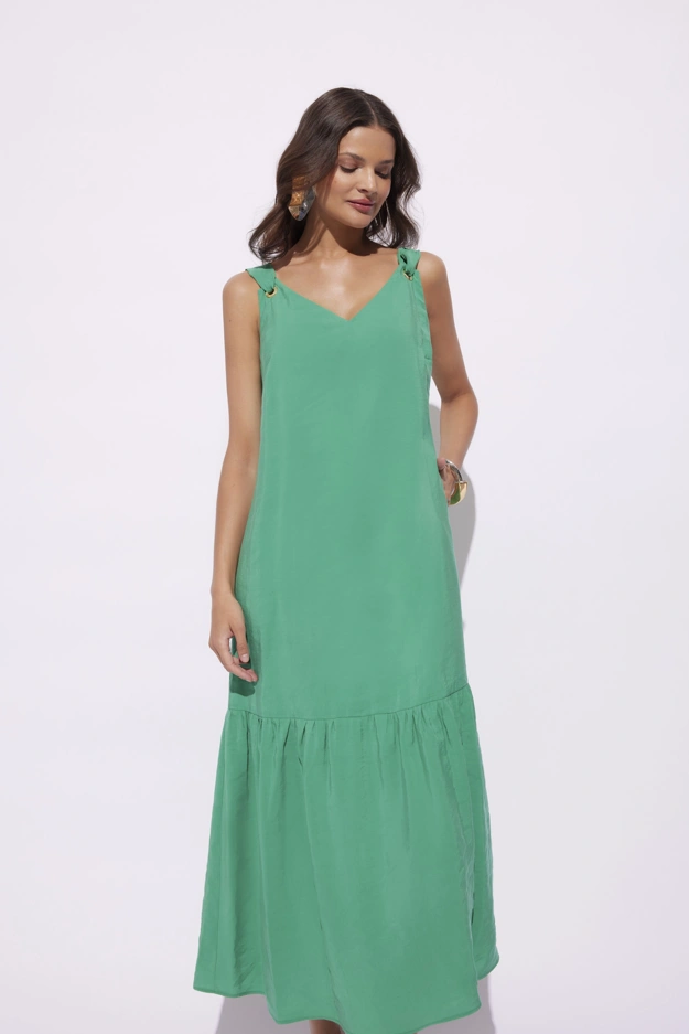 Zielona sukienka midi Makalu