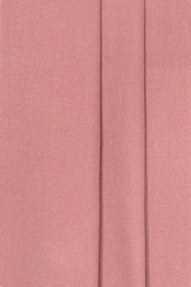 Różowy wełniany szalik z domieszką kaszmiru
