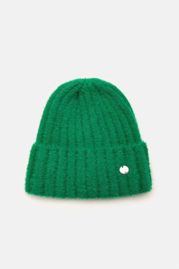 Ciepła czapka w zielonym kolorze Makalu
