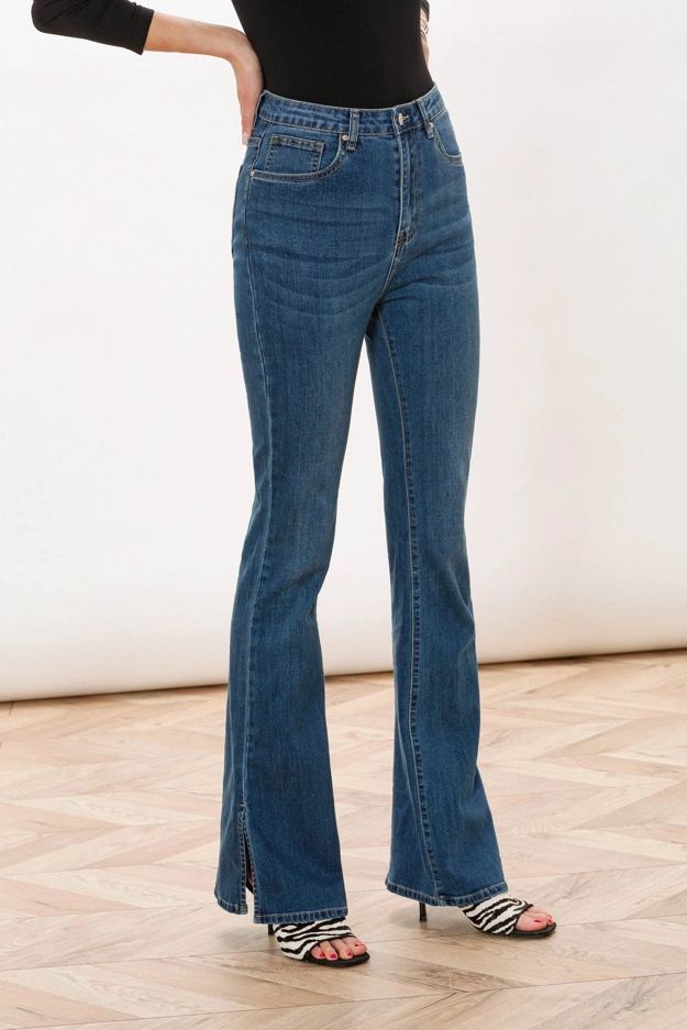 Jasne jeansy z efektem sprania Makalu