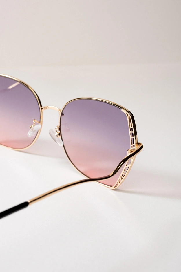 Okulary przeciwsłoneczne z różowymi szkłami Makalu