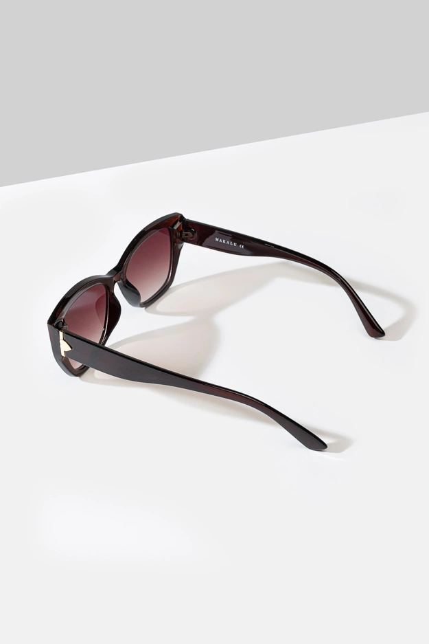 Brązowe klasyczne okulary przeciwsłoneczne Makalu