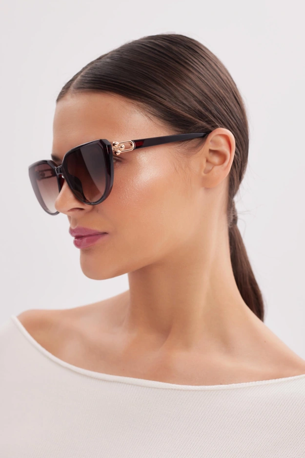 Brązowe okulary przeciwsłoneczne Makalu